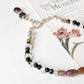 Harmony Shield- Multi Tourmaline & Clear Quartz Handcrafted 925 Sterling Silver Bracelet