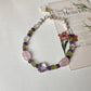 Amethyst Heart , Peridot, Rose Quartz & Clear Quartz Handcrafted 925 Sterling Silver Bracelet