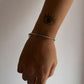 Apatite & Silver 2mm Beads Handcrafted 925 Sterling Silver Bracelet