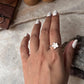 White Enamel Plumeria /Frangipani Flower 925 Sterling Silver Ring