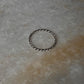 Twist Rope Minimal Stack Band 925 Sterling Silver Ring