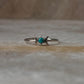 Faux Turquoise Moon Phases 925 Sterling Silver Ring