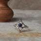 Lapis Lazuli Flower 925 Sterling Silver Ring