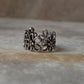 Bloom Floral Adjustable 925 Sterling Silver Ring