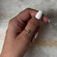 Dainty Celestial- Moon & Star Adjustable 925 Sterling Silver Ring