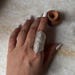 Antique Bohemian Mandala Full Finger Handcrafted Adjustable 925 Sterling Silver Ring