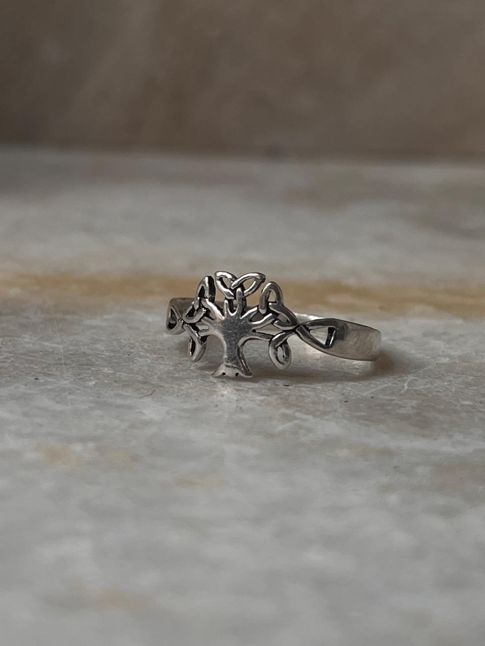 Tree Of Life Small 925 Sterling Silver Ring