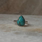 Tibet Turquoise Pear 925 Sterling Silver Ring