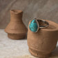 Tibet Turquoise Pear 925 Sterling Silver Ring