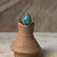 Tibet Turquoise Pear 925 Sterling Silver Ring
