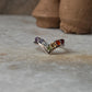 Seven Chakra V 925 Sterling Silver Ring