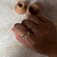 Seven Chakra V 925 Sterling Silver Ring