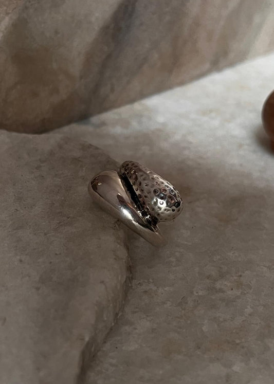 Boho Style Chunky Drops Ring in 925 Sterling Silver  