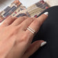 Double Square Stackable 925 Sterling Silver Ring