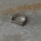 Double Square Stackable 925 Sterling Silver Ring
