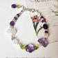 Floral Garden Dream Natural Gemstones Handcrafted Natural 925 Sterling Silver Bracelet