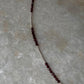 Garnet & Silver 2mm Beads Handcrafted 925 Sterling Silver Bracelet