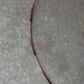 Pink Tourmaline Dark Shade & Silver 2mm Beads Handcrafted 925 Sterling Silver Bracelet
