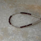 Garnet & Silver 2mm Beads Handcrafted 925 Sterling Silver Bracelet