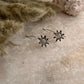 Moonstone Big Sunflower Earrings 925 Sterling Silver Earrings