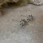 Moonstone Big Sunflower Earrings 925 Sterling Silver Earrings