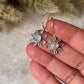Moonstone Big Sunflower Earrings 925 Sterling Silver Earrings