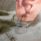 Moonstone Big Sunflower Earrings 925 Sterling Silver Earrings