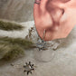 Moonstone Big Sunflower Earrings 925 Sterling Silver Earrings