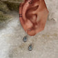 Blue Topaz Boho Hanging 925 Sterling Silver Earrings