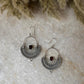 Chandbali Garnet 925 Sterling Silver Earrings