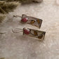 Rhodochrosite Flower 925 Sterling Silver Earrings