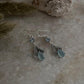 Aqua Chalcedony Pear Cut & Blue Topaz Stone 925 Sterling Silver Earrings