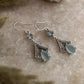 Aqua Chalcedony Pear Cut & Blue Topaz Stone 925 Sterling Silver Earrings