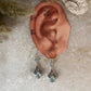 Aqua Chalcedony Pear Cut & Blue Topaz Stone 925 Sterling Silver Earrings