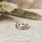 Molten Leaf 925 Sterling Silver Ring