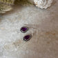 Amethyst Pear Boho Hook 925 Sterling Silver Earrings