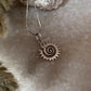 Spiral Sun 925 Sterling Silver Pendant