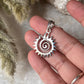 Spiral Sun 925 Sterling Silver Pendant