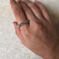Adjustable Leaf Plain Band 925 Sterling Silver Ring