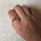 Adjustable Leaf Plain Band 925 Sterling Silver Ring