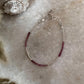 Pink Tourmaline Dark Shade & Silver 2mm Beads Handcrafted 925 Sterling Silver Bracelet