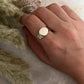 Plain Round Signet 925 Sterling Silver Ring