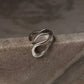 S Sculpture Abstract 925 Sterling Silver Ring