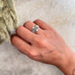 Vintage Engraved Signet 925 Sterling Silver Ring