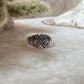 Vintage Engraved Signet 925 Sterling Silver Ring