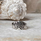 Vintage Engraved Signet 925 Sterling Silver Ring