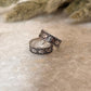 925 silver toe ring featuring traditional rawa pattern  