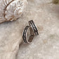 Tribal toe ring in 925 sterling silver  