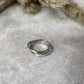 Trendy 925 silver three-band rolling design silver ring 
