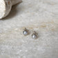 Fresh Water Pearl Plain Round Studs 925 Sterling Silver Earrings
